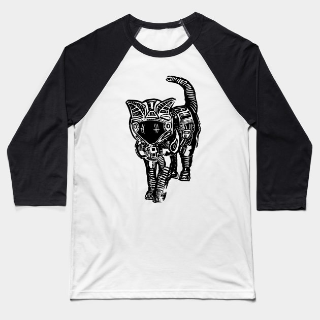 Space cat Baseball T-Shirt by szartwork